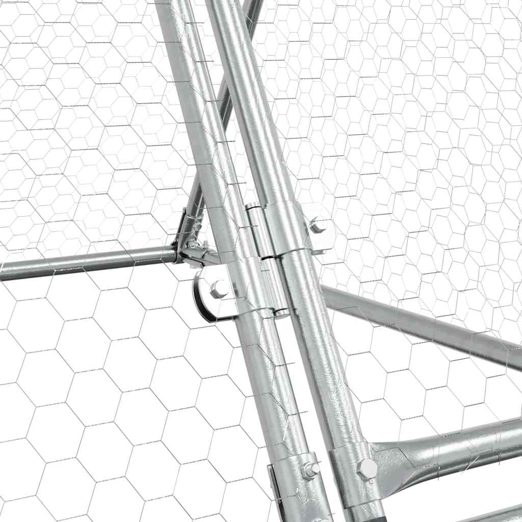 Chicken Cage Silver 200x Galvanized   Chicken Cage Silver