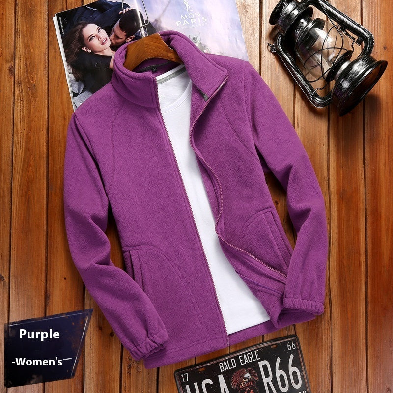 Outdoor Sports Women's Fleece Cardigan Sweater Fleece Top