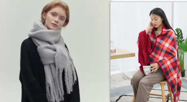 Glutinous Idle Style Thermal Long Scarf