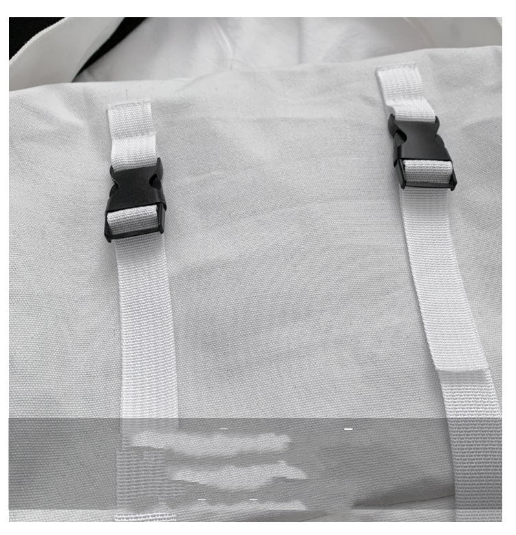 Women's Crossbody Canvas Bag Hong Kong Style Large Capacity