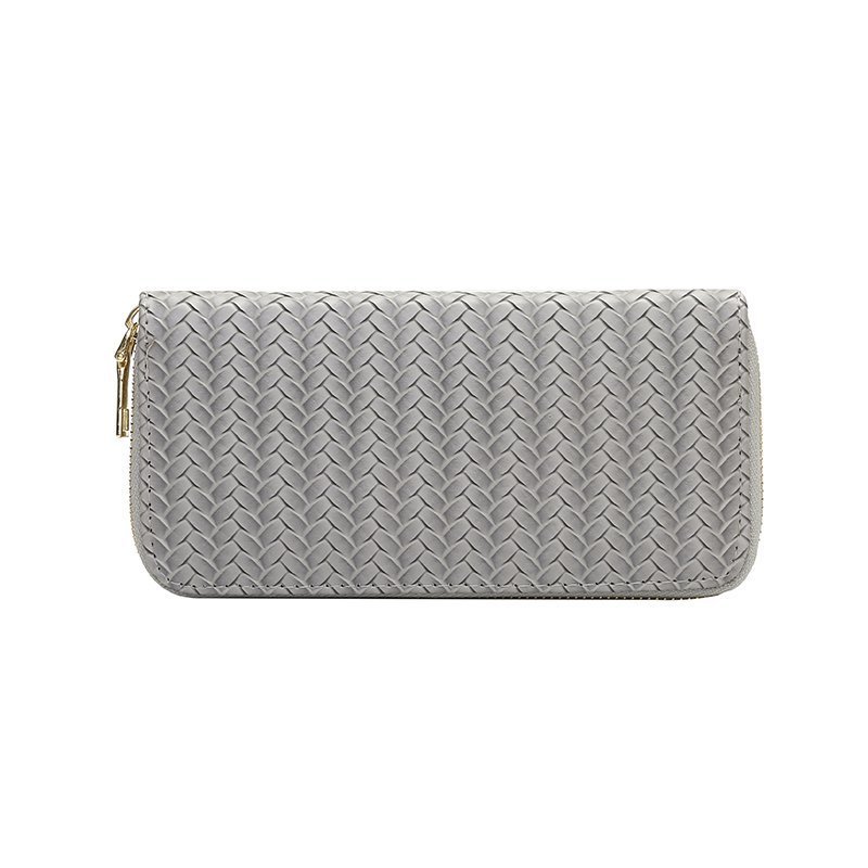 Vævet clutch med lynlås