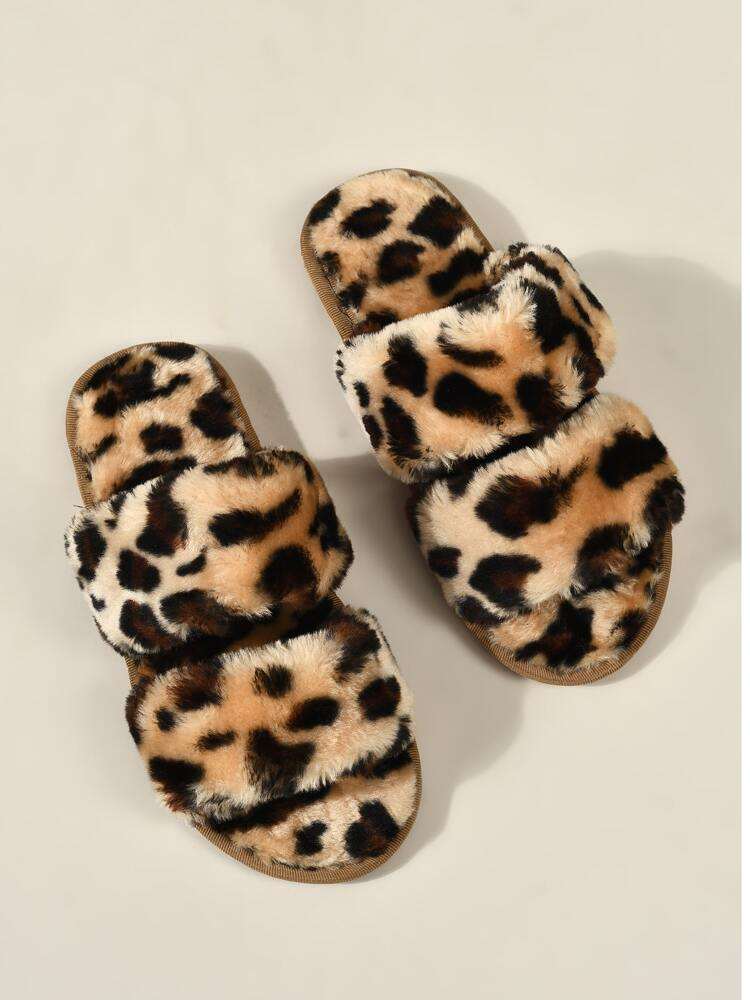 Flat Bottom Home And Outdoor Wear Casual Fur Slippers