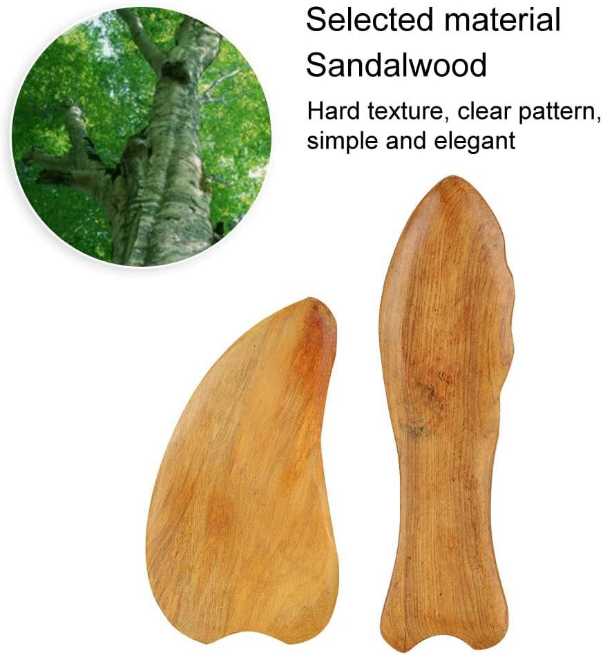 Tablero De Raspado, Tablero De Raspado De Madera Masaje De Cuello Facial Alivio Del Dolor Muscular Herramienta Gua Sha, Placa De Raspado De Masaje Reduce El Estrés Corporal(01)