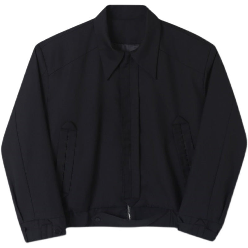 Fashion Men's Lapel Loose Windproof Coat