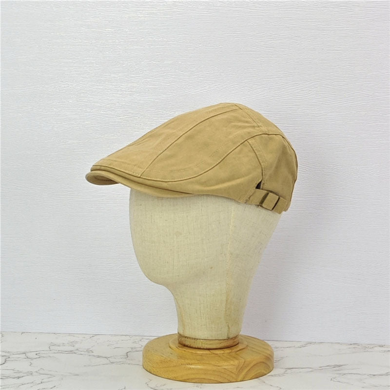 Japanese Style British Style Lake Blue Retro Denim Advance Hats