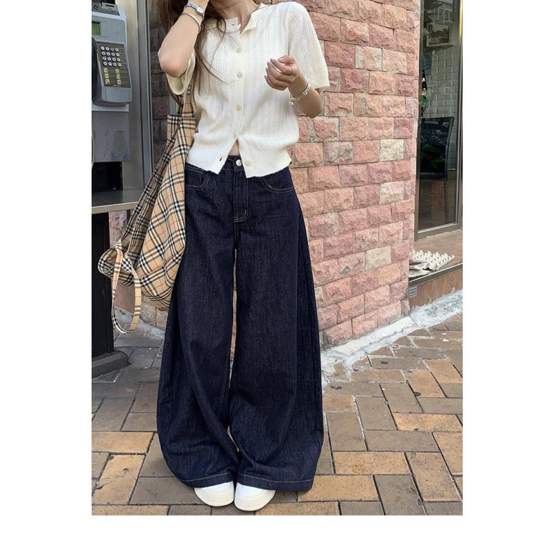 Loose Slimming And Straight Casual Mop Wide Leg Pants