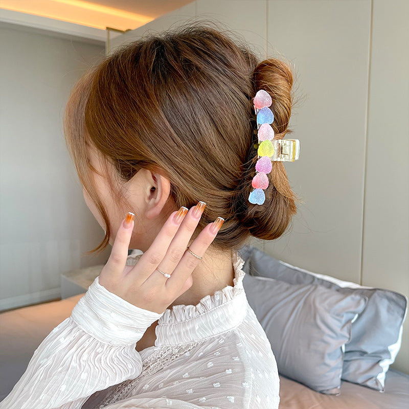 Candy Color Haj Kvindelig Baghoved Clips