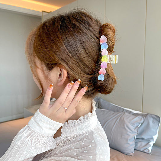 Candy Color Shark Female Back Head Clip