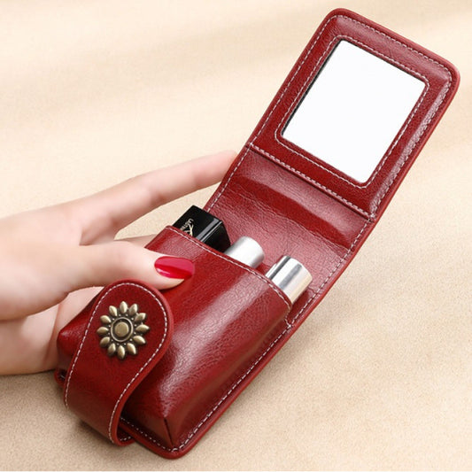 Women's Trumpet Simplicity Solid Color Cosmetic Bag