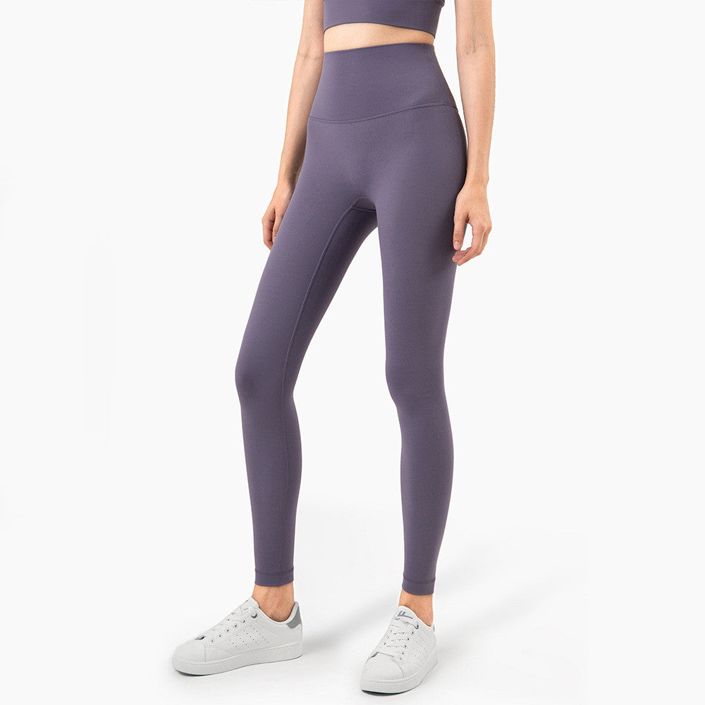 Yoga Pants Skin-friendly Nude High-waisted Peach Hip-lifting Tights Fitness Pants Women