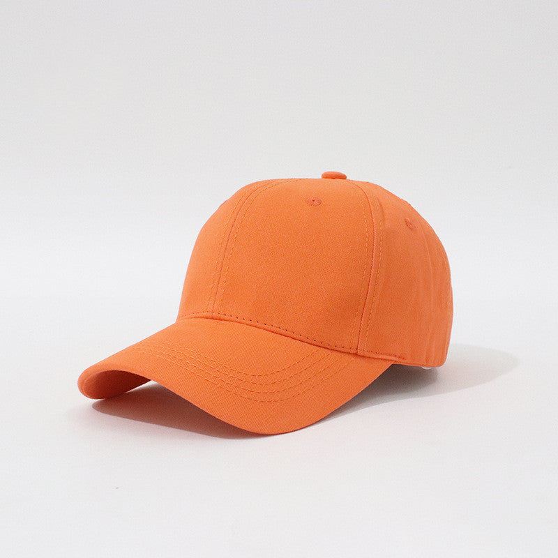 New Hard Top Solid Color Simple Fashion Household Baseball Hat