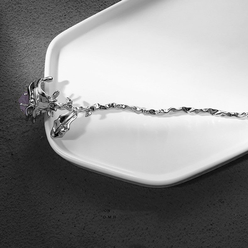 Resin Light Luxury High-grade Metal Hairpin