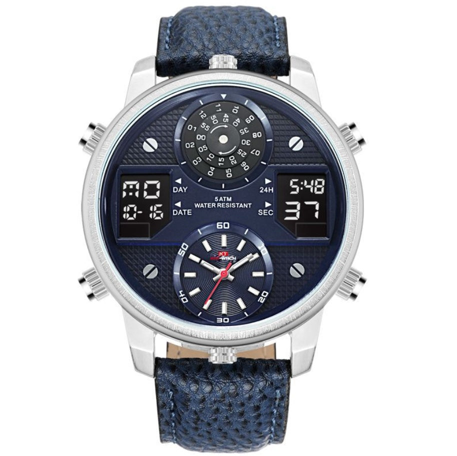 Double display electronic multifunctional quartz