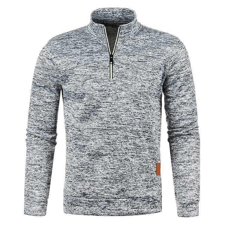 Autumn And Winter Men's Zippered Sweater