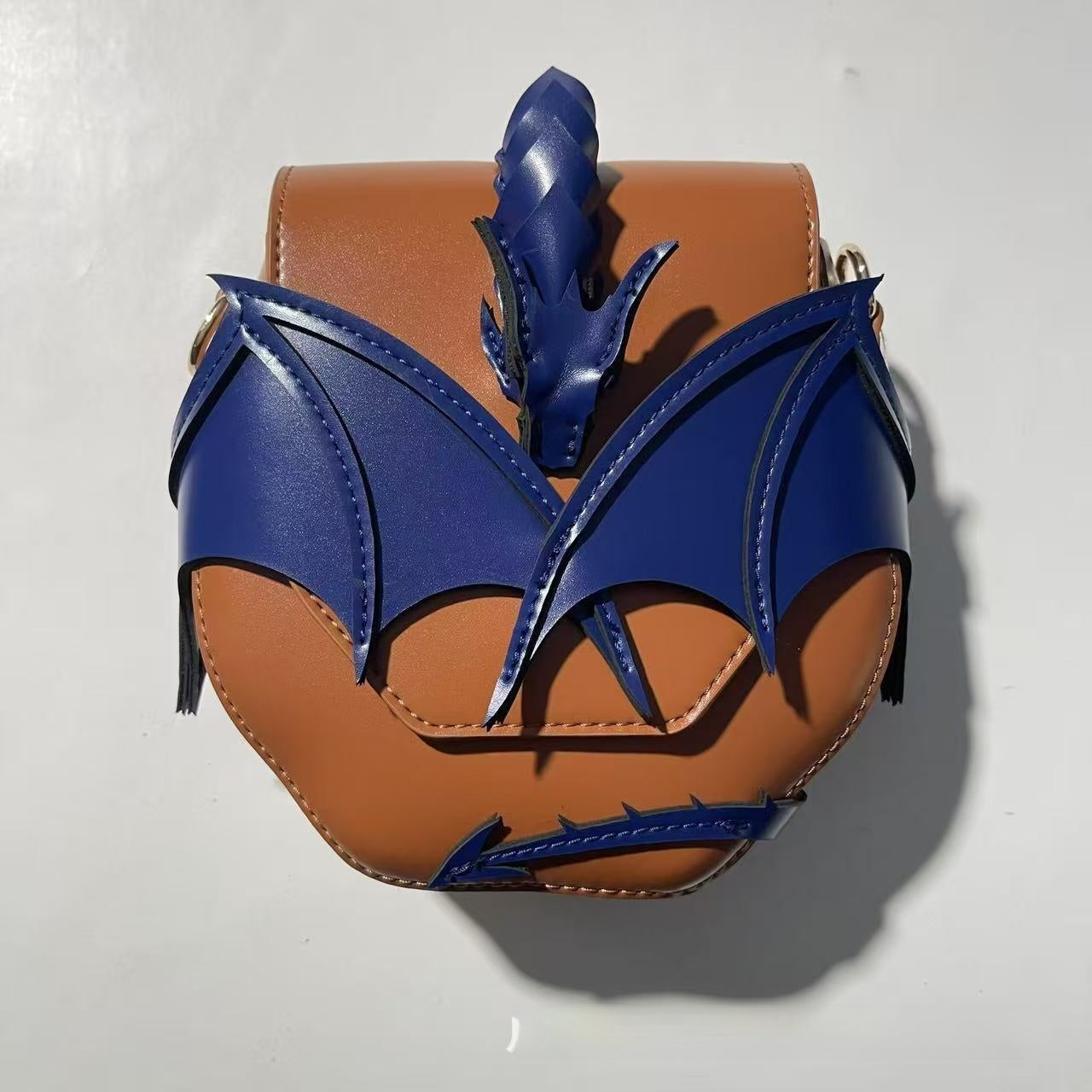 Magic Dragon Dragon Wing Patchwork Contrasting Color Design Multi-Color Optional Shoulder Crossbody Bag