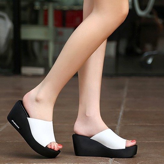 Women's summer platform sandals and slippers