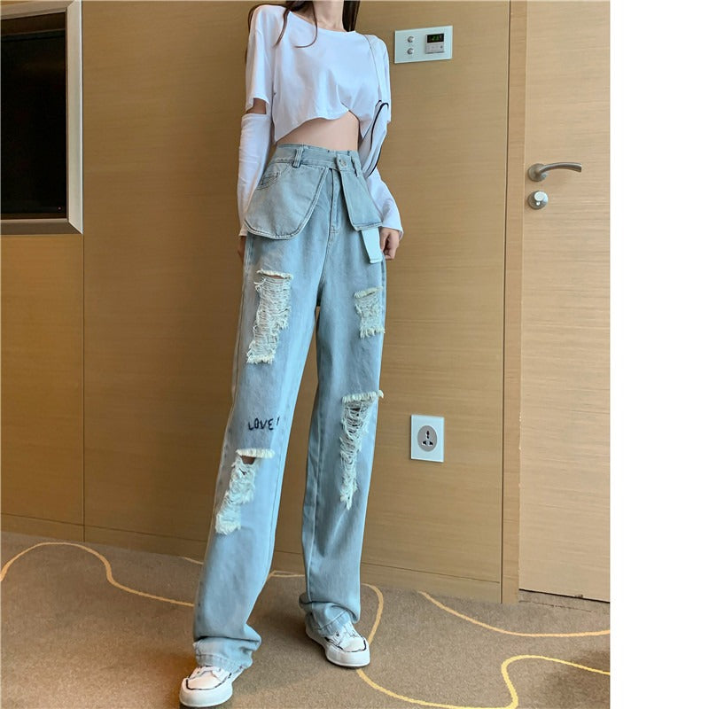 Tooling hole daddy jeans