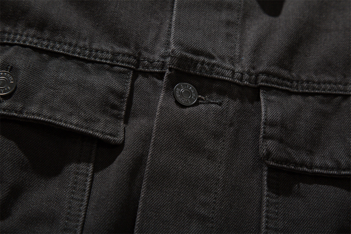Autumn New Distressed Washed Denim Jacket