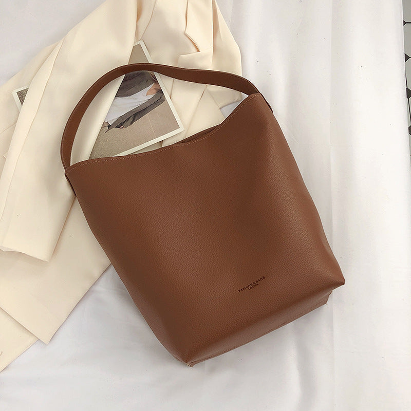 Female Simple Senior Sense Bucket Bag