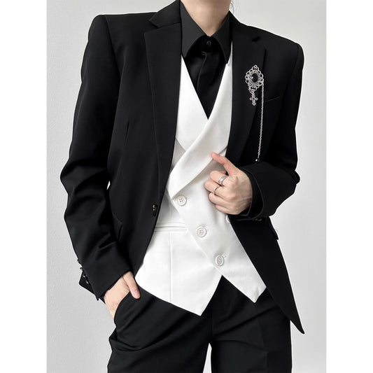 Women's Suit Vest For Young Women White Slim-fit Versatile And Exudes A Premium Sophisticated Vibe