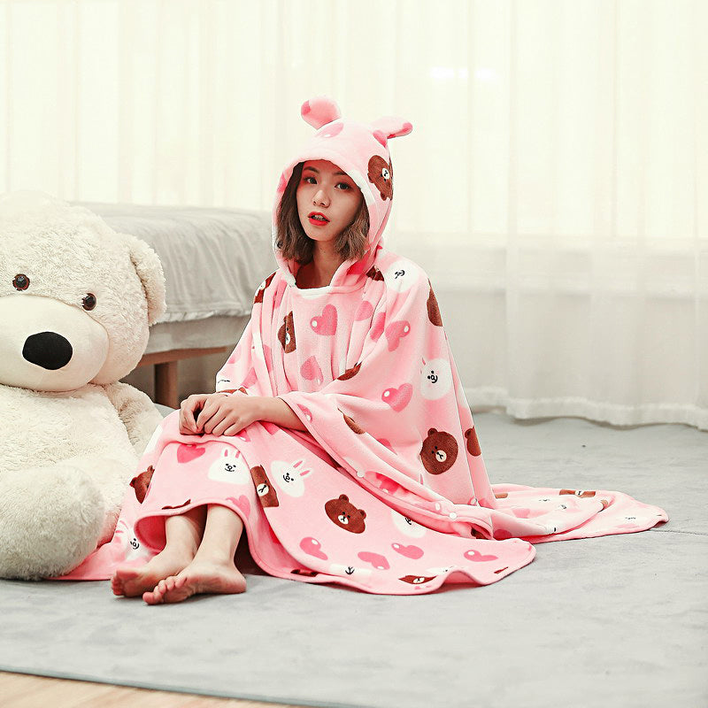 Warm Blanket Long Coral Fleece