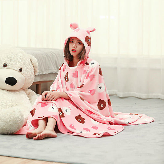 Warm Blanket Long Coral Fleece