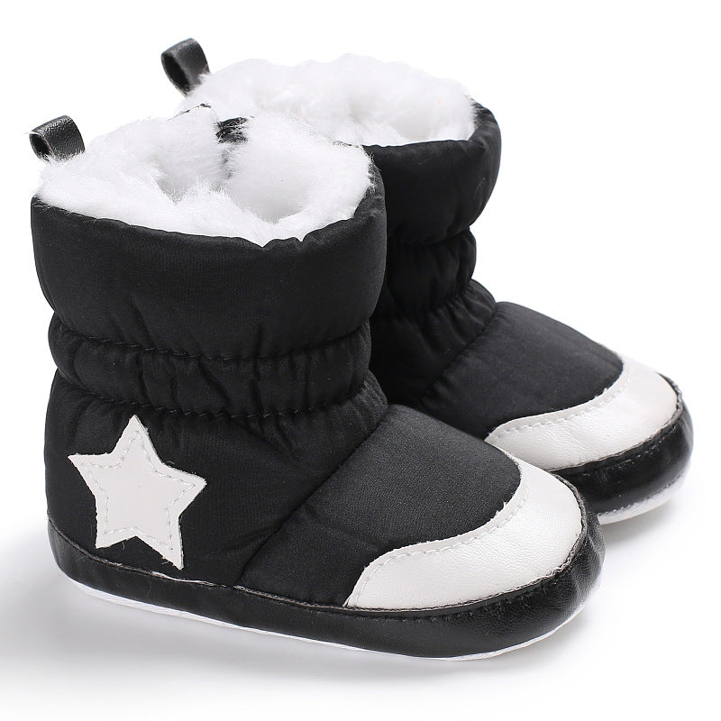 Shoes Soft Bottom Snow Boots Five Pointed Star Thickening