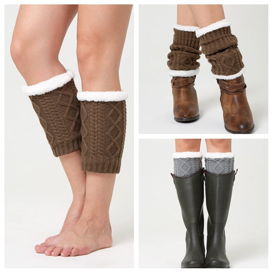 Knitted thick knee pads