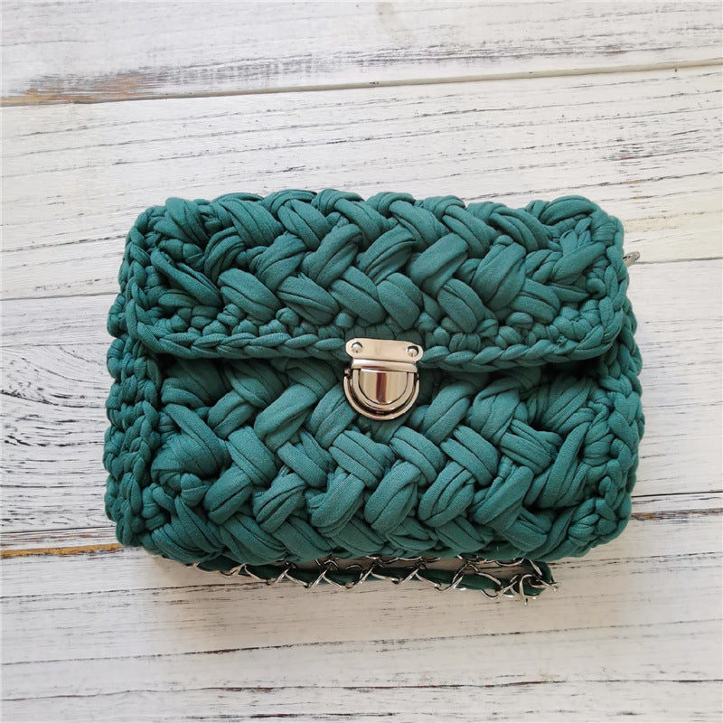 Håndlavet Crossbody Hæklet Taske Lille Parfume Strikketaske