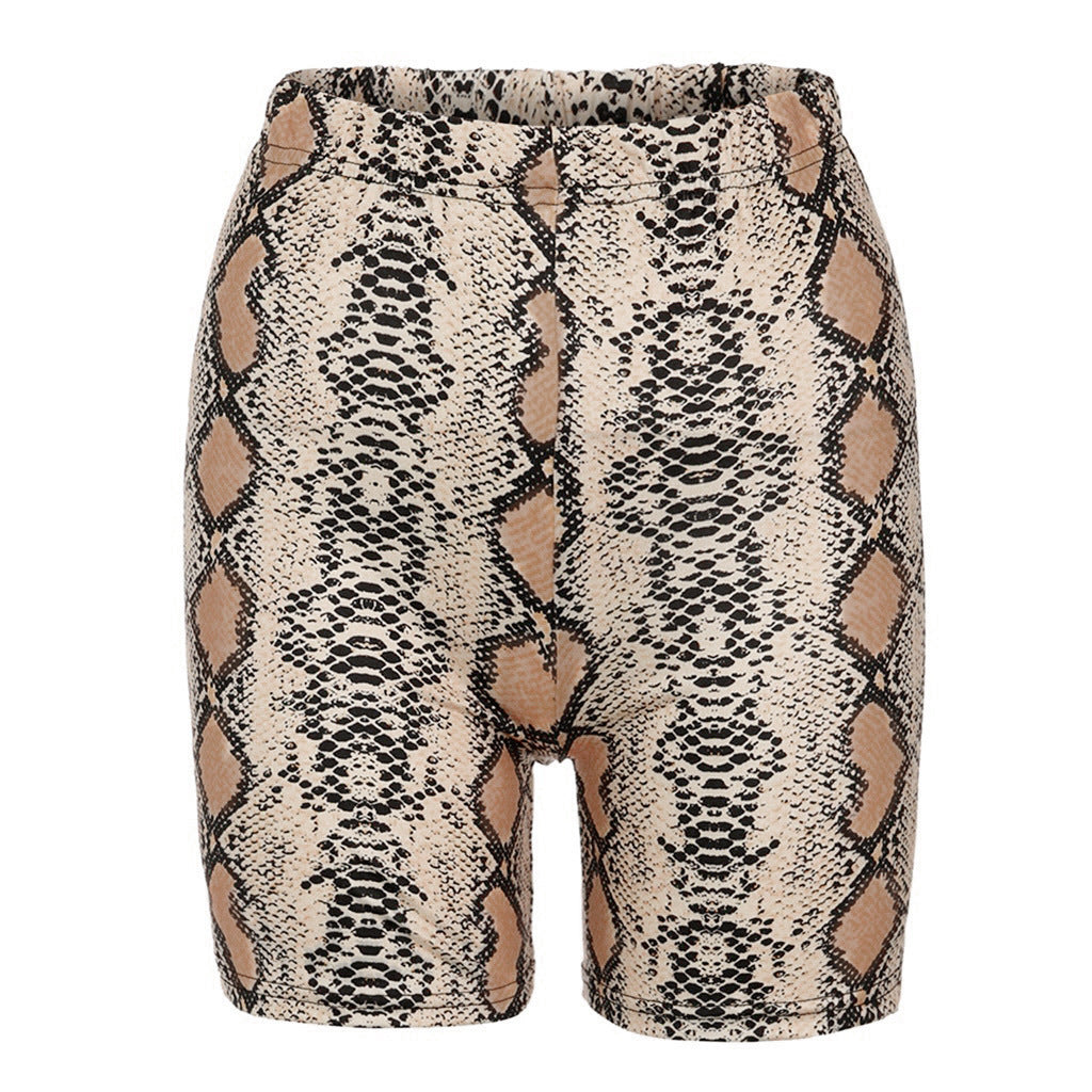 Højtaljede slanke yogashorts til kvinder