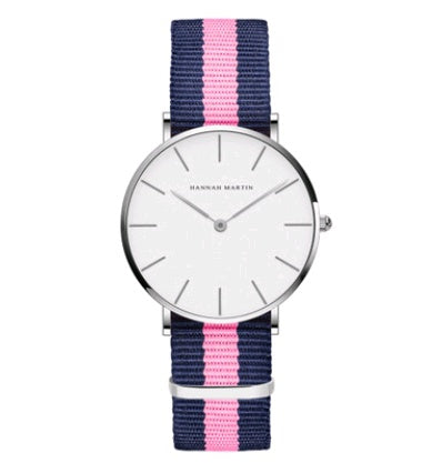 ladies simple watch waterproof Korean white belt student watch 36mm