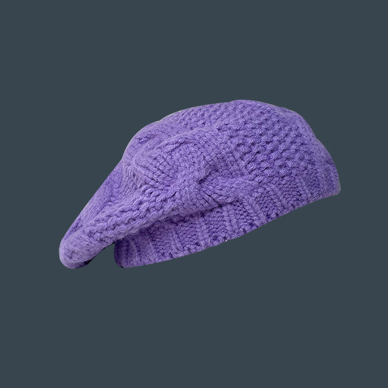 Hat Female Autumn Winter Japanese Wool Knitting