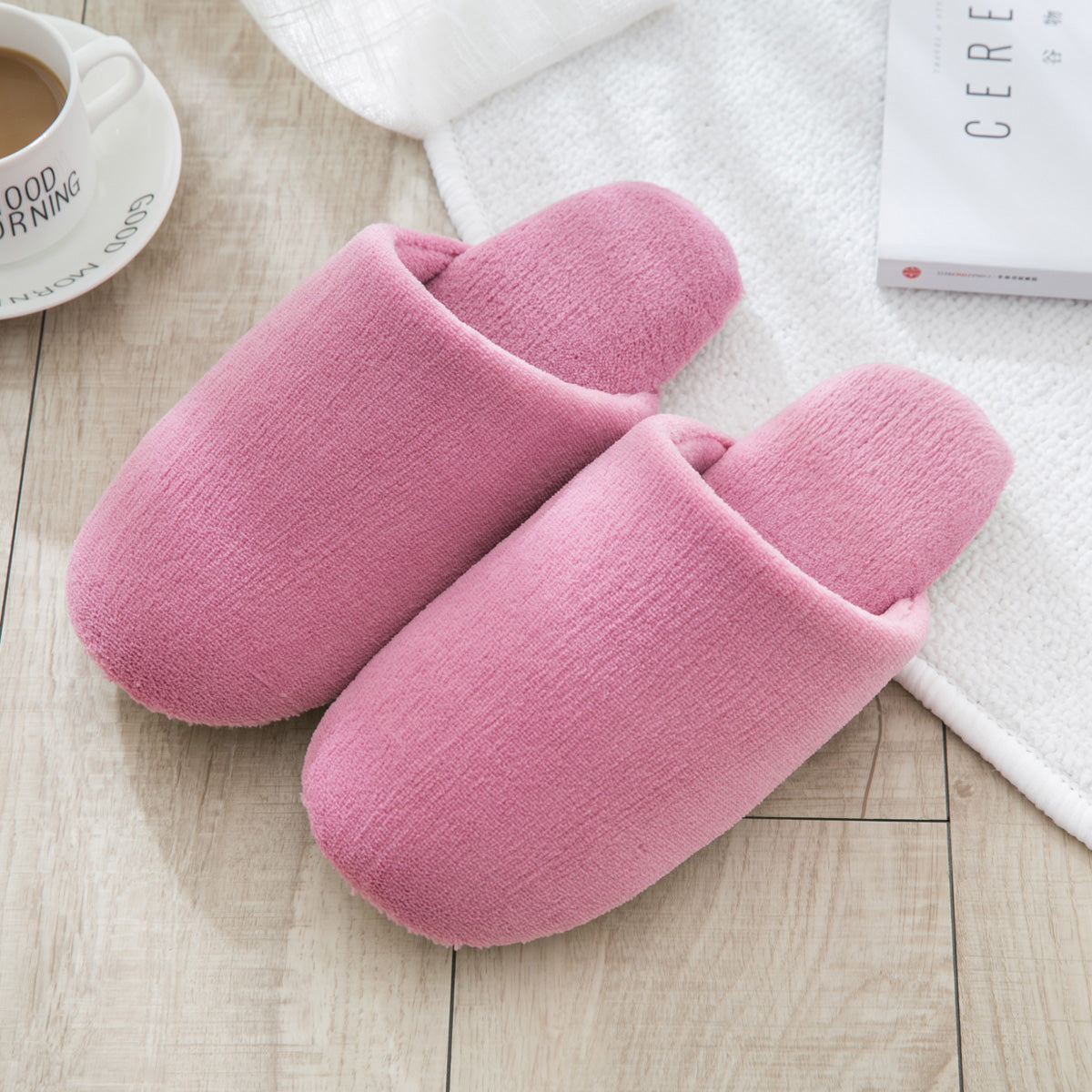 Men's Cute Couple's Non-slip Soft Bottom Fur Slippers