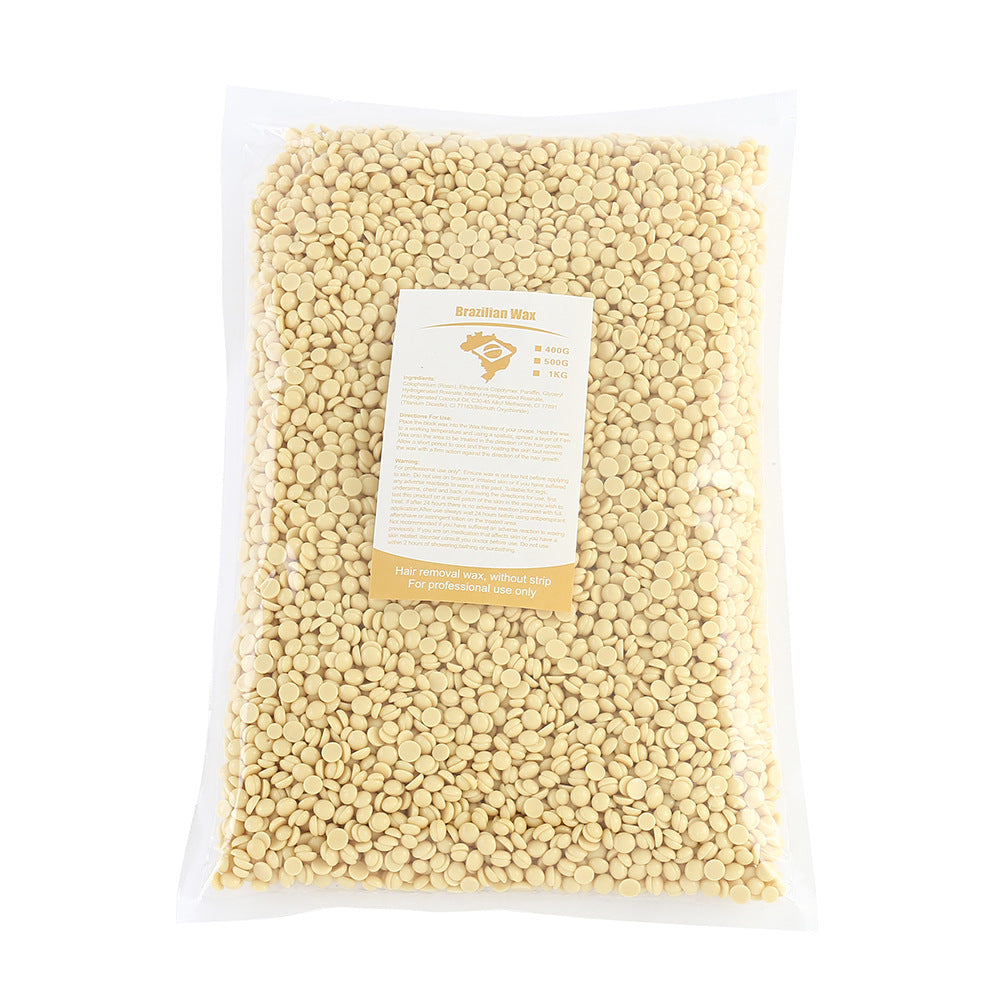 Dehairing hard wax bean