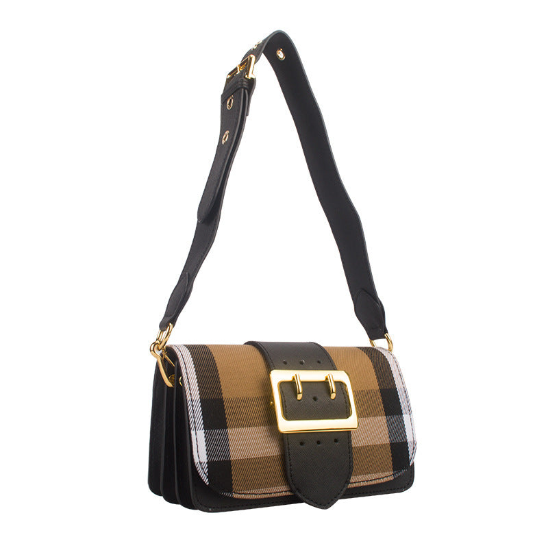 Plaid, crossbody, shoulder bag