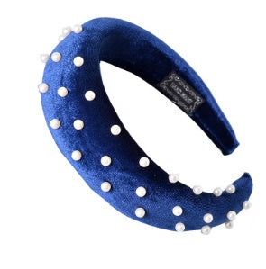 European Cross-Border Creative New Pearl Thickened Packed Spongewool Hair Hoop Wide Edge Hoop Chao Xiu Hair Ornament