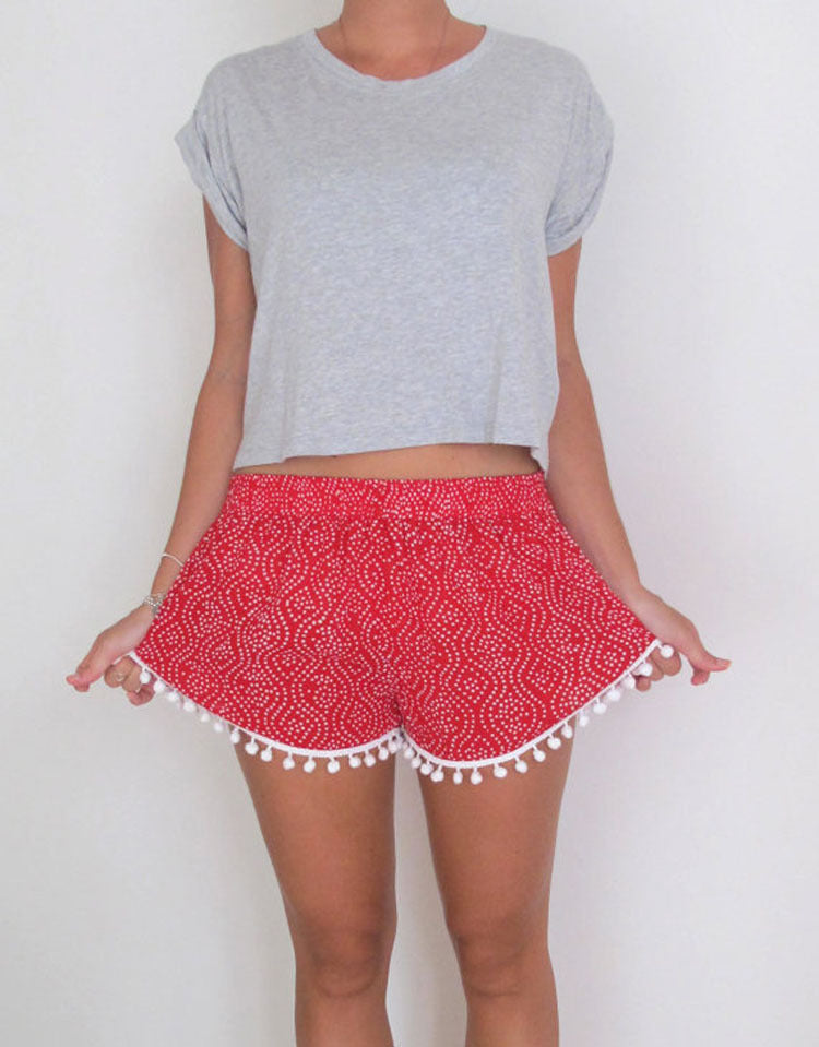 Ball  floral stretch beach pants
