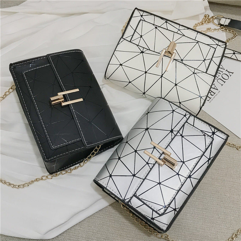All-match lock chain small square bag