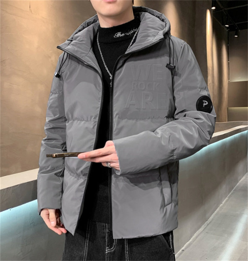 White Duck Down Hooded Sports Casual Men's Down Jacket