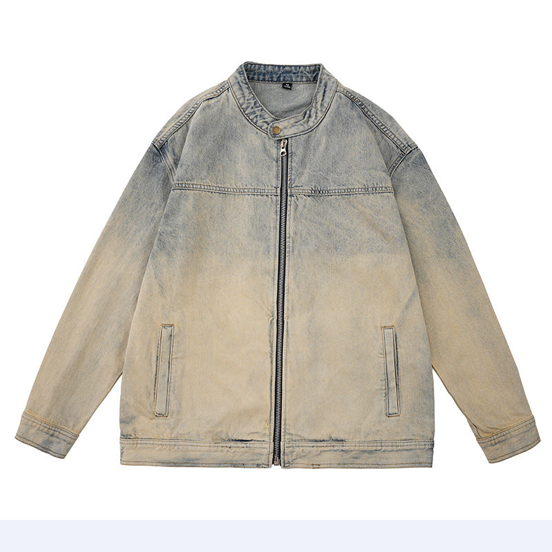 Simple Casual Denim Coat For Men