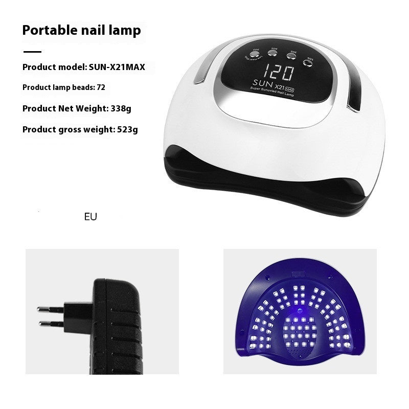 Large Space Double Light Source Quick-drying Wear Nail Dryer