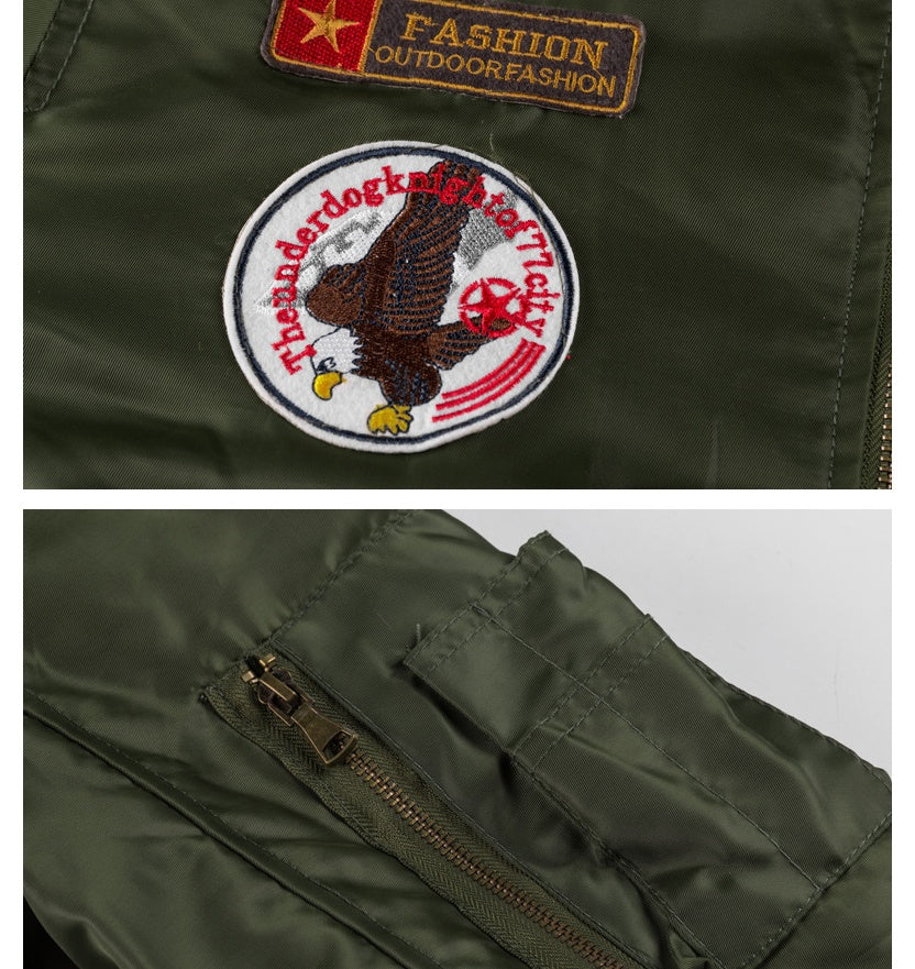 Plus Velvet Thick Winter Coat Coat Military Wear Tide Coat 3D