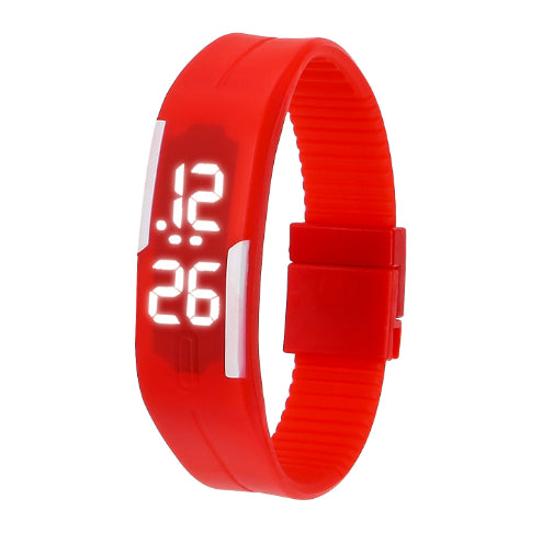 Waterproof LED Bracelet Watch Fashion Sports Watch White Light Touch Screen Electronic Student Watch