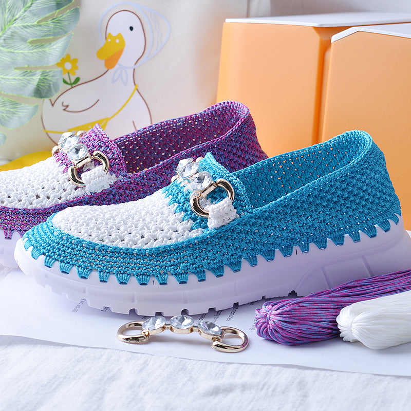 Handwoven Coconut Sole Hollow Thread Hook Material Bag