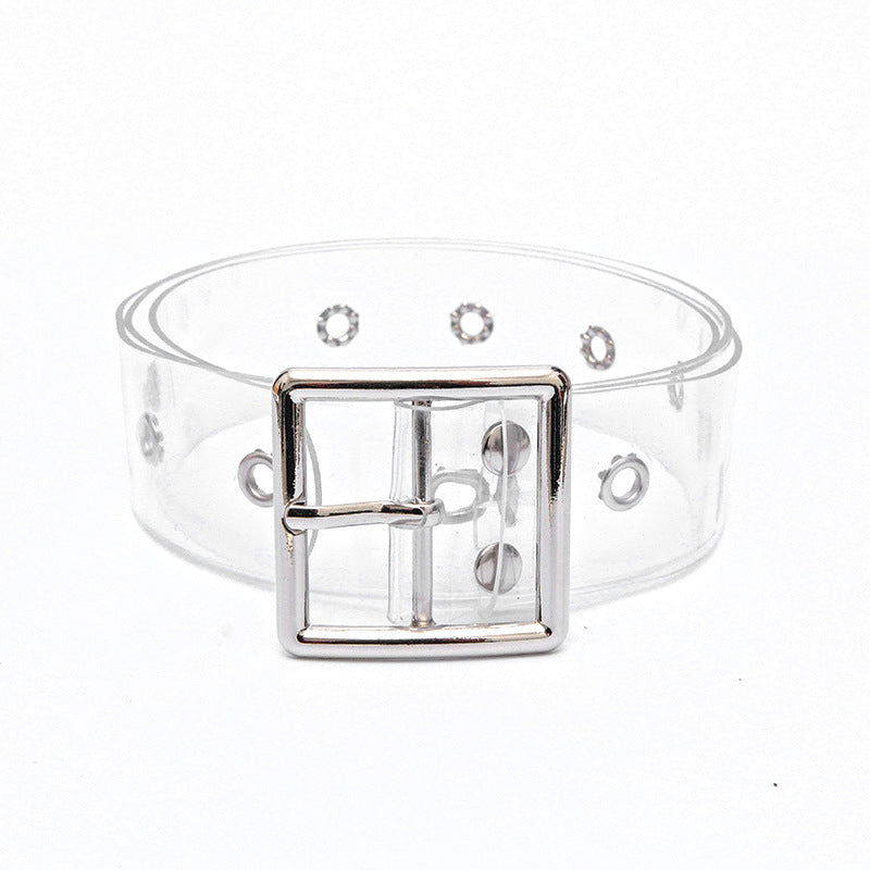 Transparent Pin Buckle Belt