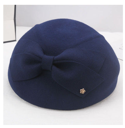 Woolen Beret British Retro Casual Woolen Hat