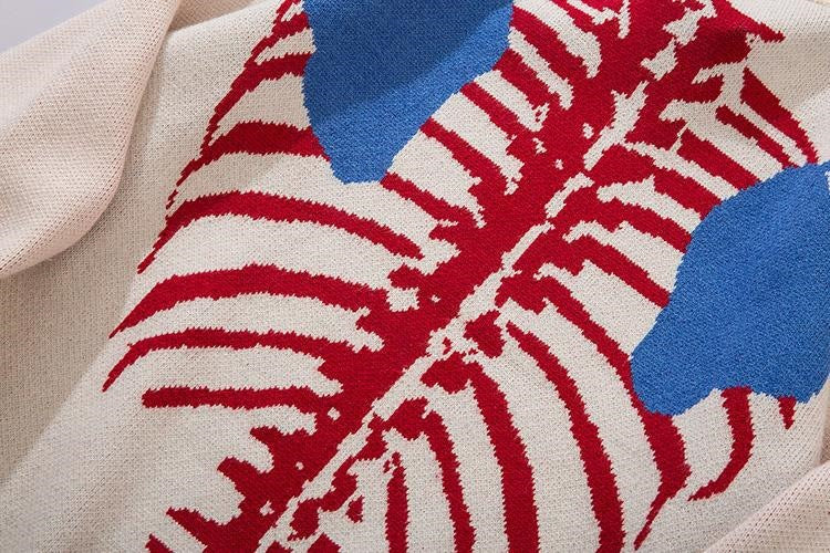 Cashmere European And American Skull Pattern Pullover Sweater Girl