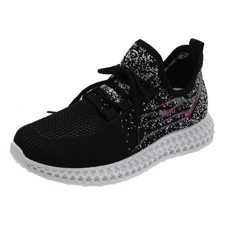 Couple Sneakers Flying Woven Mesh Shoes