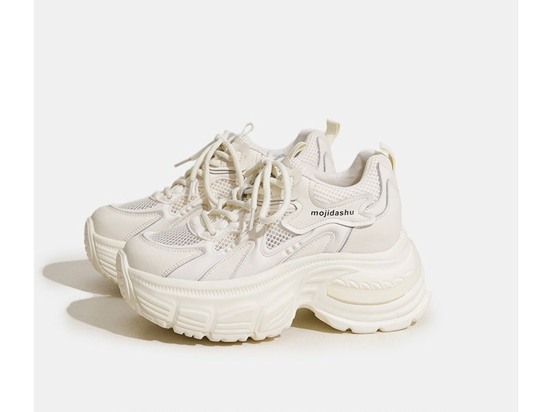 Good-looking Invisible Height Increasing Dad Shoes Female  7CM
