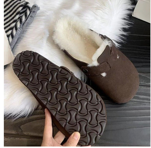 Women's Warm Beanie Shoes With Velvet In Winter